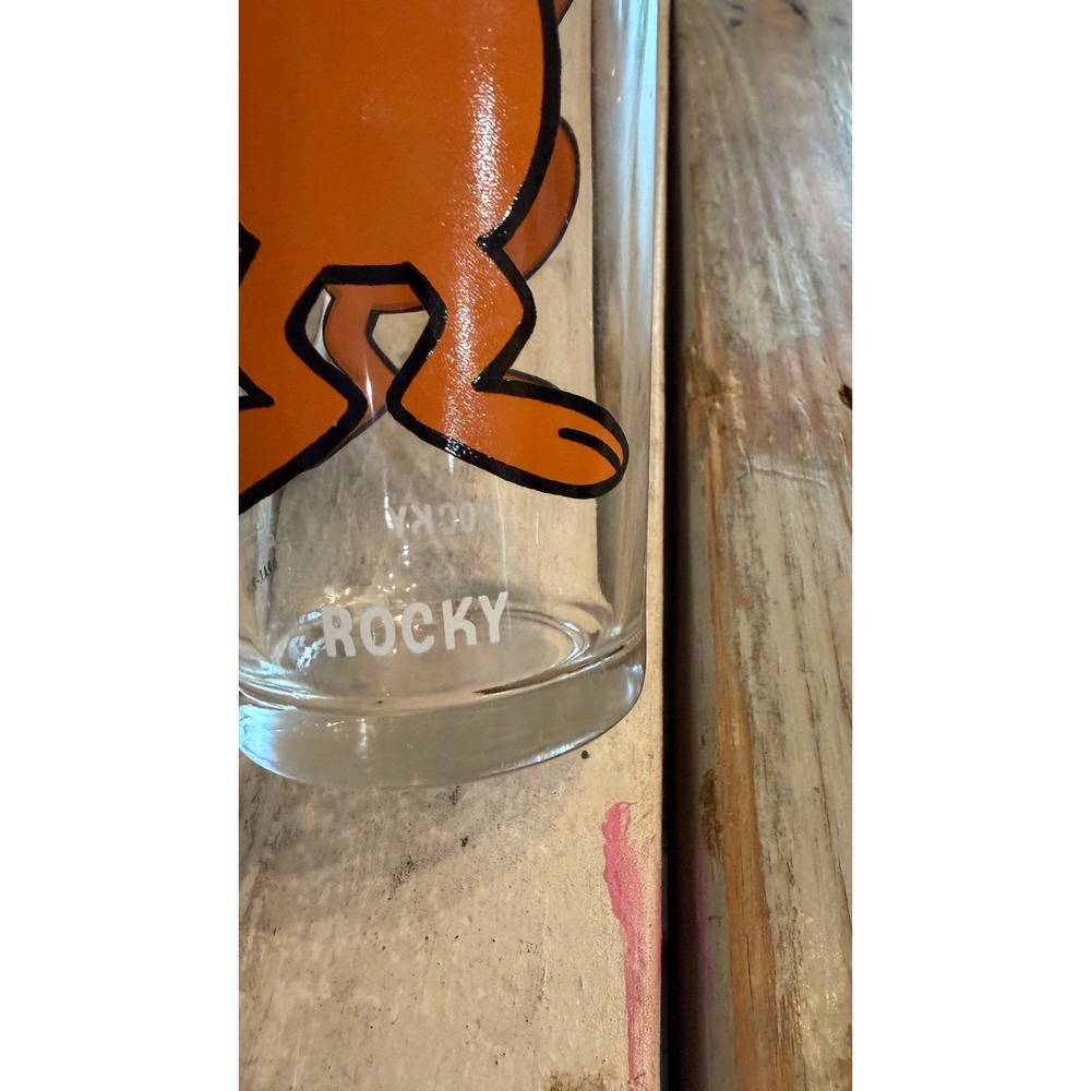 Vintage 1970s Pepsi Collector Series Rocky Cartoon Character Drinking Glass 6" - Picture 4 of 10